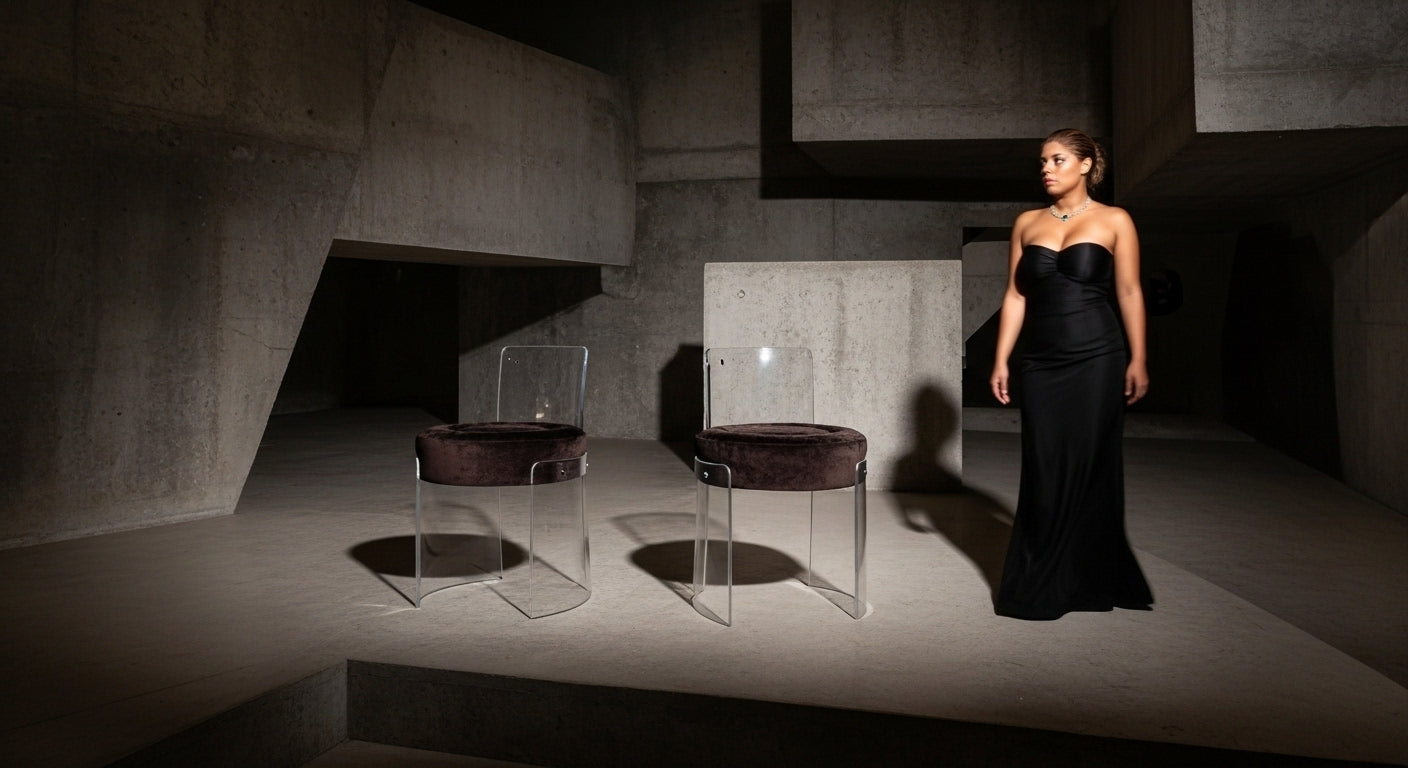Night Awakens in Plexiglass Dining, Rest Chairs for Home and Office